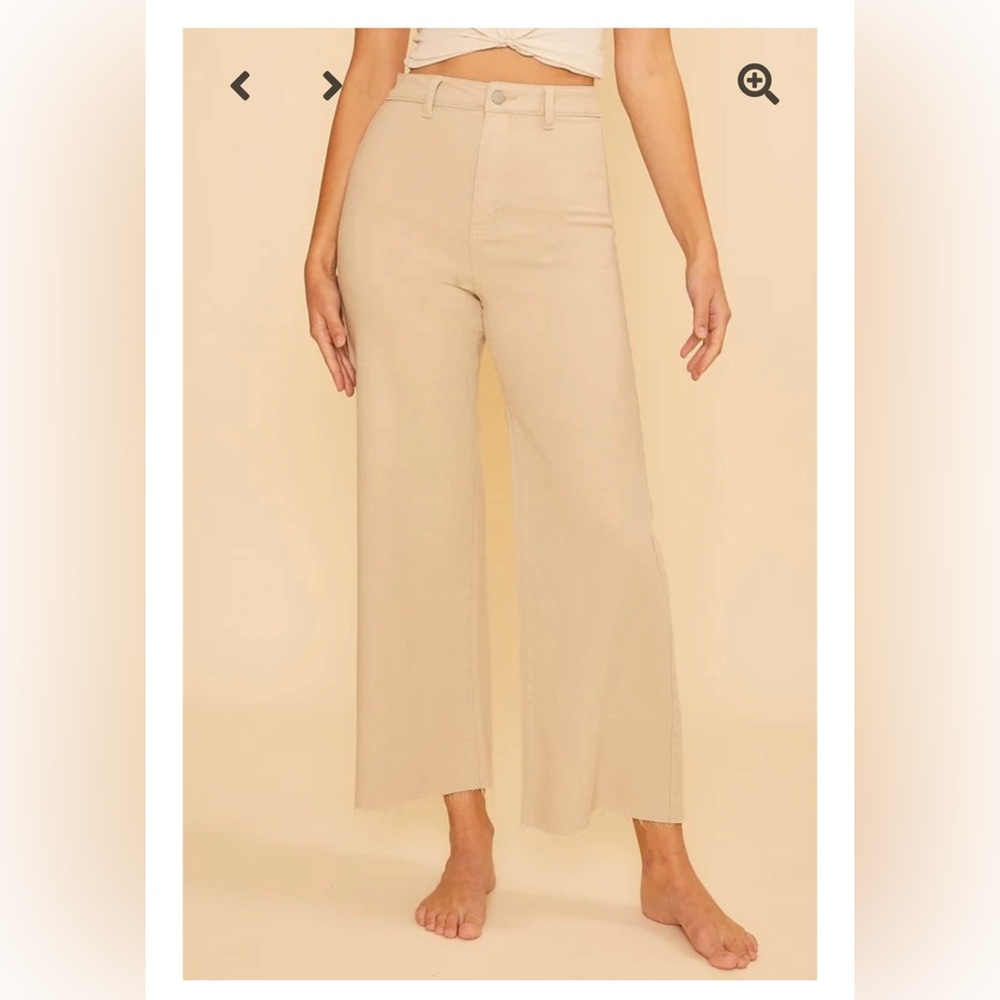 **NEW Luna high rise crop wide leg